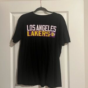 Majestic Lakers LeBron James Black T-Shirt